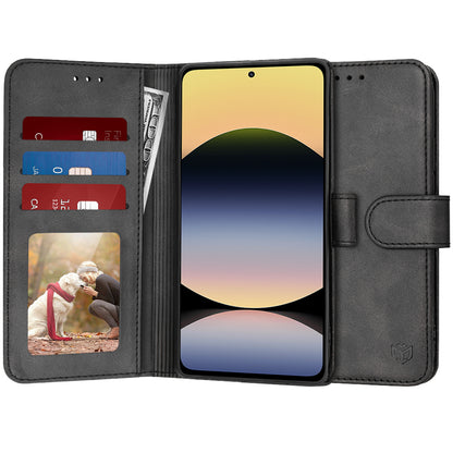Case for Xiaomi Redmi Note 14 4G (Regional), Techsuit, Diary Book, Black