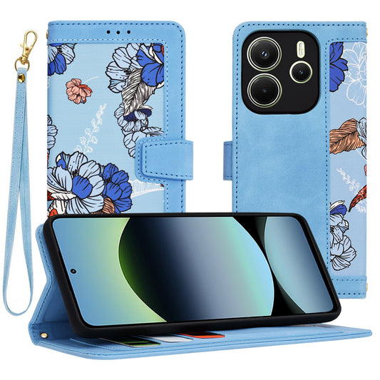 Etui na Xiaomi Redmi Note 14 4G (Regional), Techsuit, FlipCraft, Niebieski
