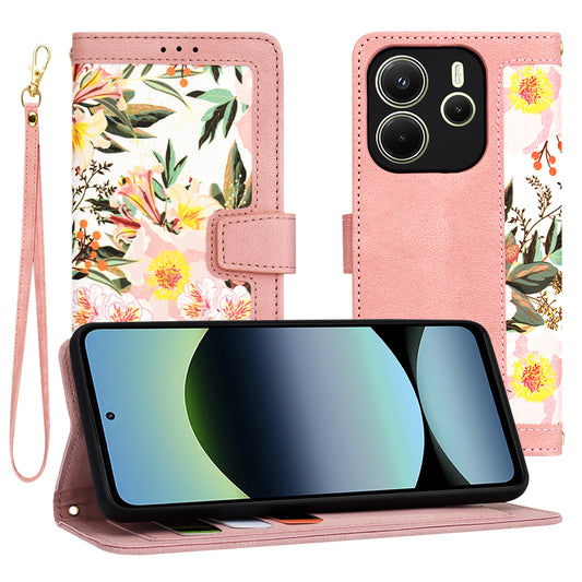Etui na Xiaomi Redmi Note 14 4G (Regional), Techsuit, FlipCraft, Różowe