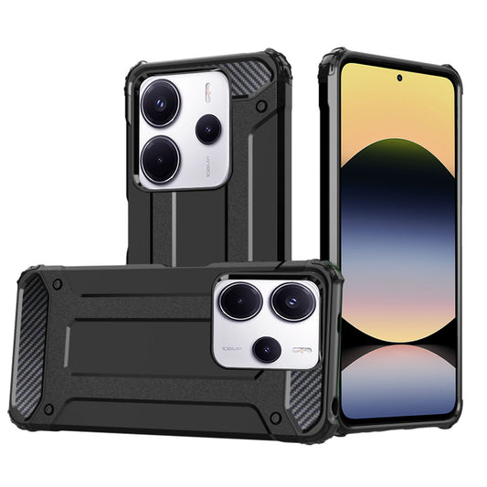 Etui na Xiaomi Redmi Note 14 4G (Regional), Techsuit, Hybrid Armor, Czarny