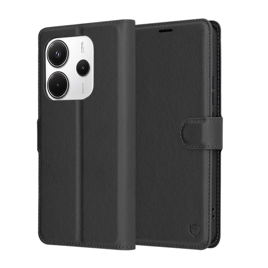 Etui na Xiaomi Redmi Note 14 4G (Regional), Techsuit, Leather Folio, czarne