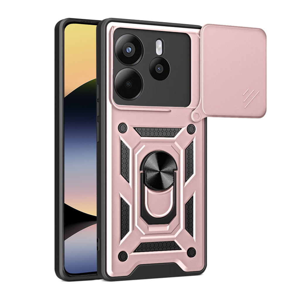 Etui na Xiaomi Redmi Note 14 4G (Standard), Techsuit, CamShield, Różowe