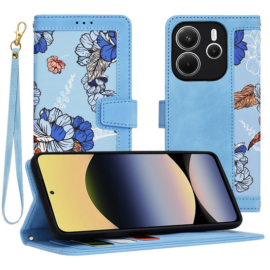 Etui na Xiaomi Redmi Note 14 4G (Standard), Techsuit, FlipCraft, Niebieski