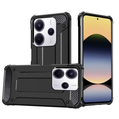 Etui na Xiaomi Redmi Note 14 4G (Standard), Techsuit, Hybrid Armor, czarne