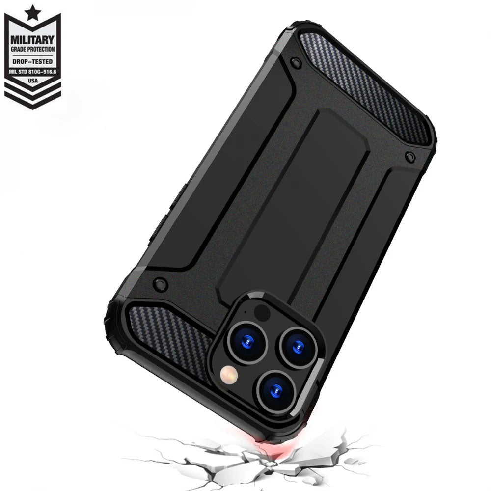 Etui na Xiaomi Redmi Note 14 4G (Standard), Techsuit, Hybrid Armor, czarne