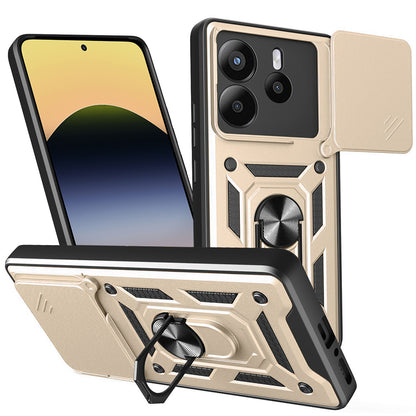Case for Xiaomi Redmi Note 14 5G, Techsuit, CamShield, Gold