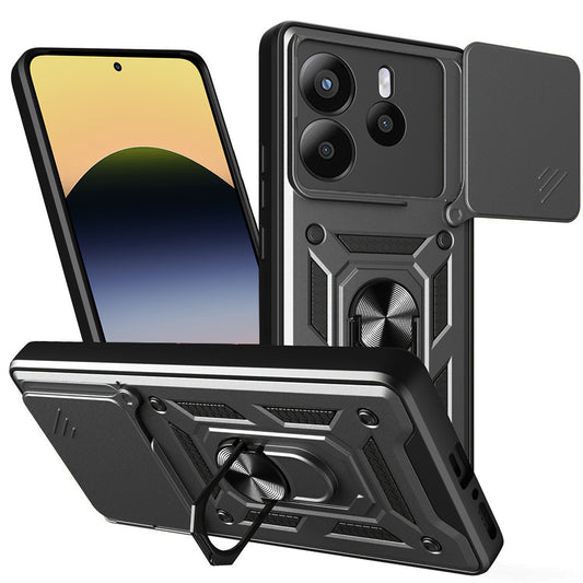 Etui do Xiaomi Redmi Note 14 5G, Techsuit, CamShield, Czarny