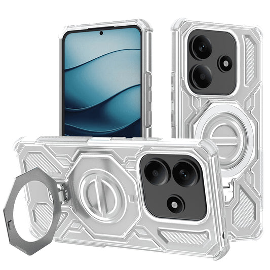 Etui do Xiaomi Redmi Note 14 5G, Techsuit, Carbon Shield Pro, Białe