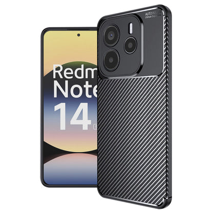 Etui do Xiaomi Redmi Note 14 5G, Techsuit, CarbonFiber, czarne