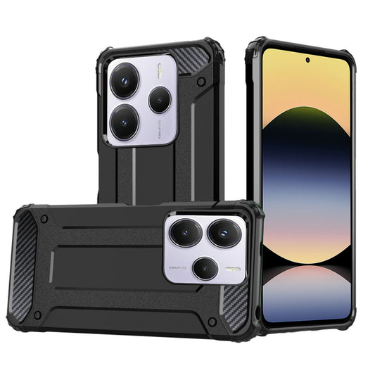 Etui na Xiaomi Redmi Note 14 5G, Techsuit, Hybrid Armor, czarne