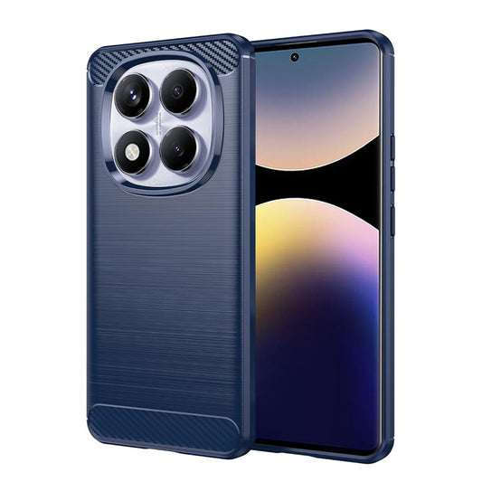 Etui do Xiaomi Redmi Note 14 Pro 4G, Techsuit, Carbon, Niebieskie