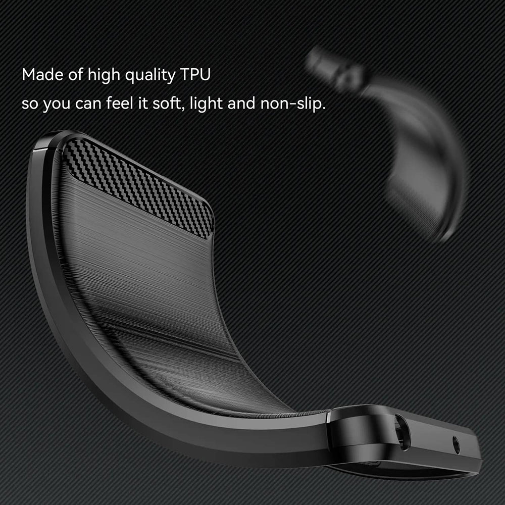 Etui do Xiaomi Redmi Note 14 Pro 4G, Techsuit, Carbon, Niebieskie