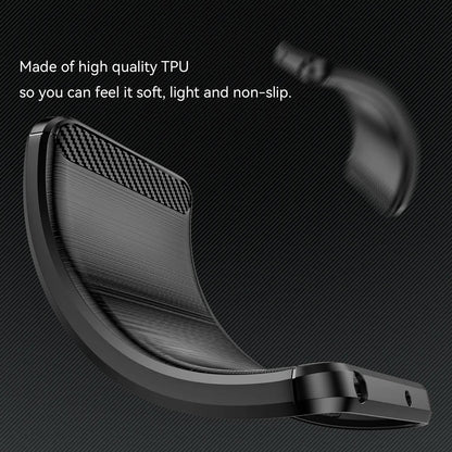 Etui do Xiaomi Redmi Note 14 Pro 4G, Techsuit, Carbon, Niebieskie