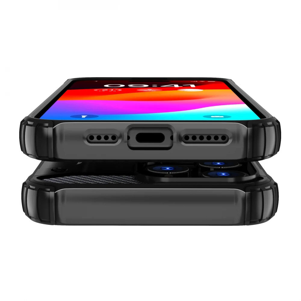 Etui na Xiaomi Redmi Note 14 Pro 4G, Techsuit, Hybrid Armor, czarne