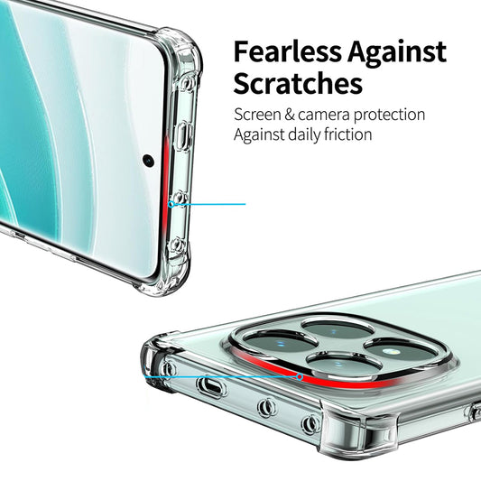 Etui na Xiaomi Redmi Note 14 Pro 4G, Techsuit, Shockproof Clear, Przezroczyste