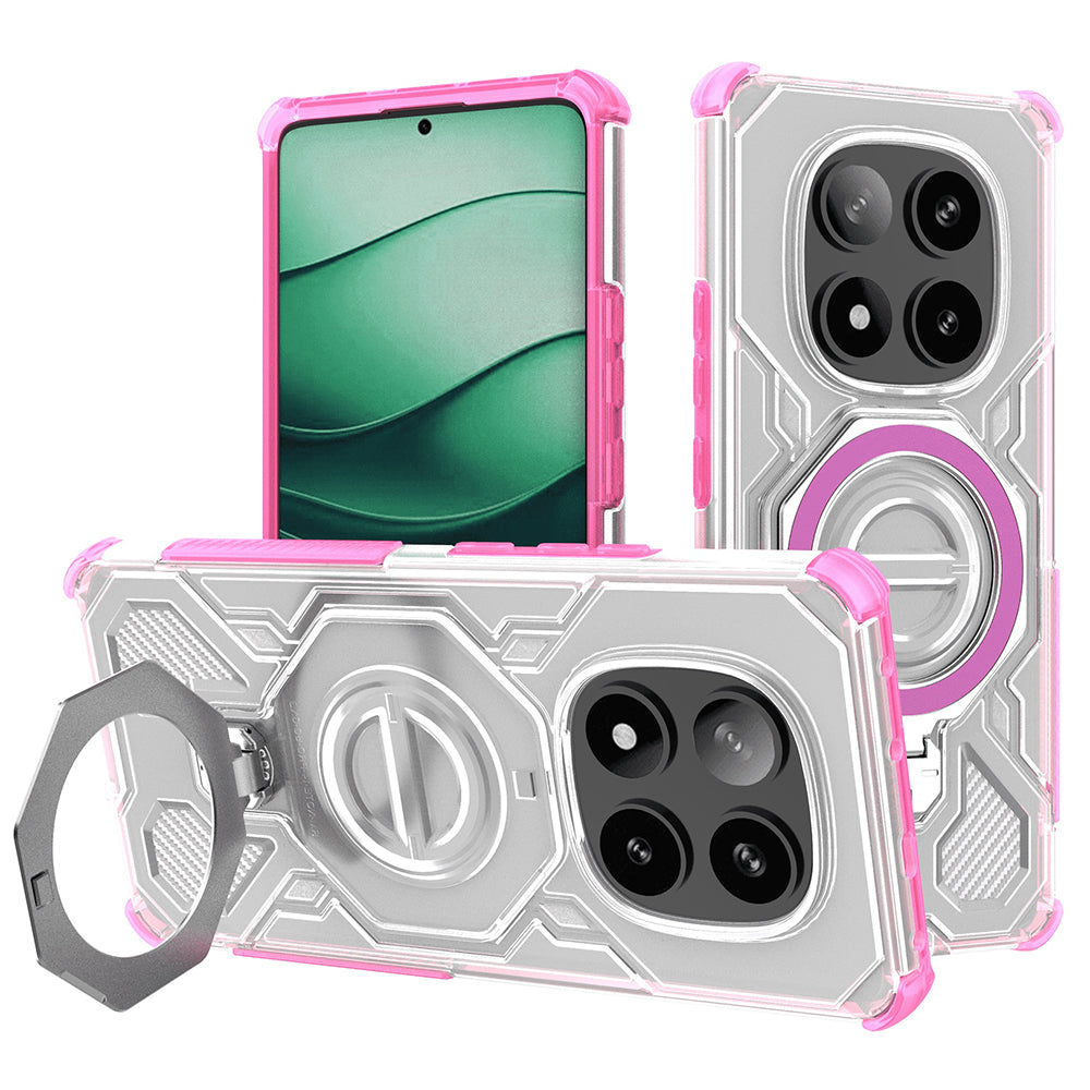 Etui do Xiaomi Redmi Note 14 Pro+ 5G, Techsuit, Carbon Shield Pro, Różowe