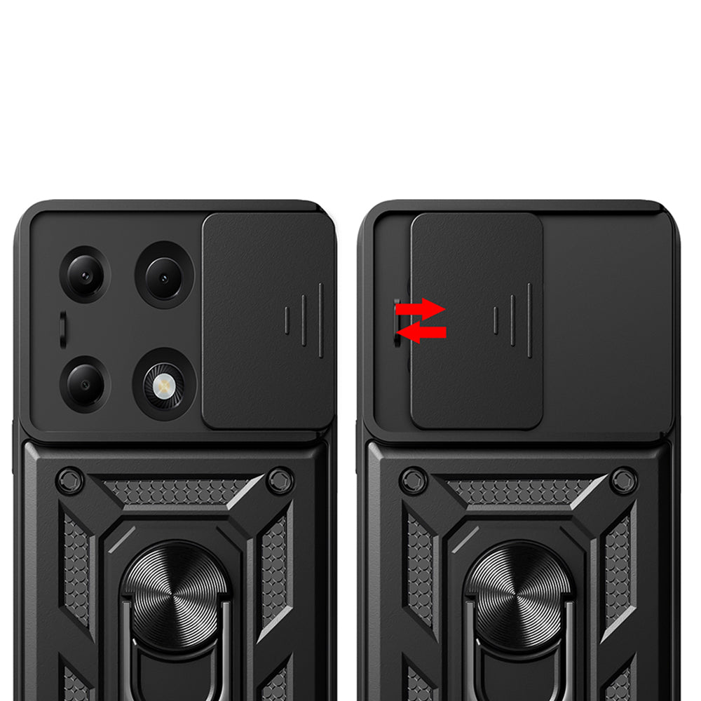 Etui na Xiaomi Redmi Note 14S / Note 13 Pro 4G / Poco M6 Pro 4G, Techsuit, CamShield, Niebieskie