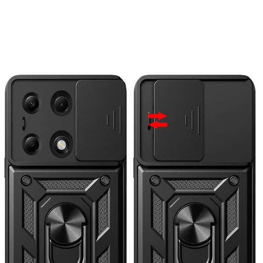 Etui na Xiaomi Redmi Note 14S / Note 13 Pro 4G / Poco M6 Pro 4G, Techsuit, CamShield, Niebieskie