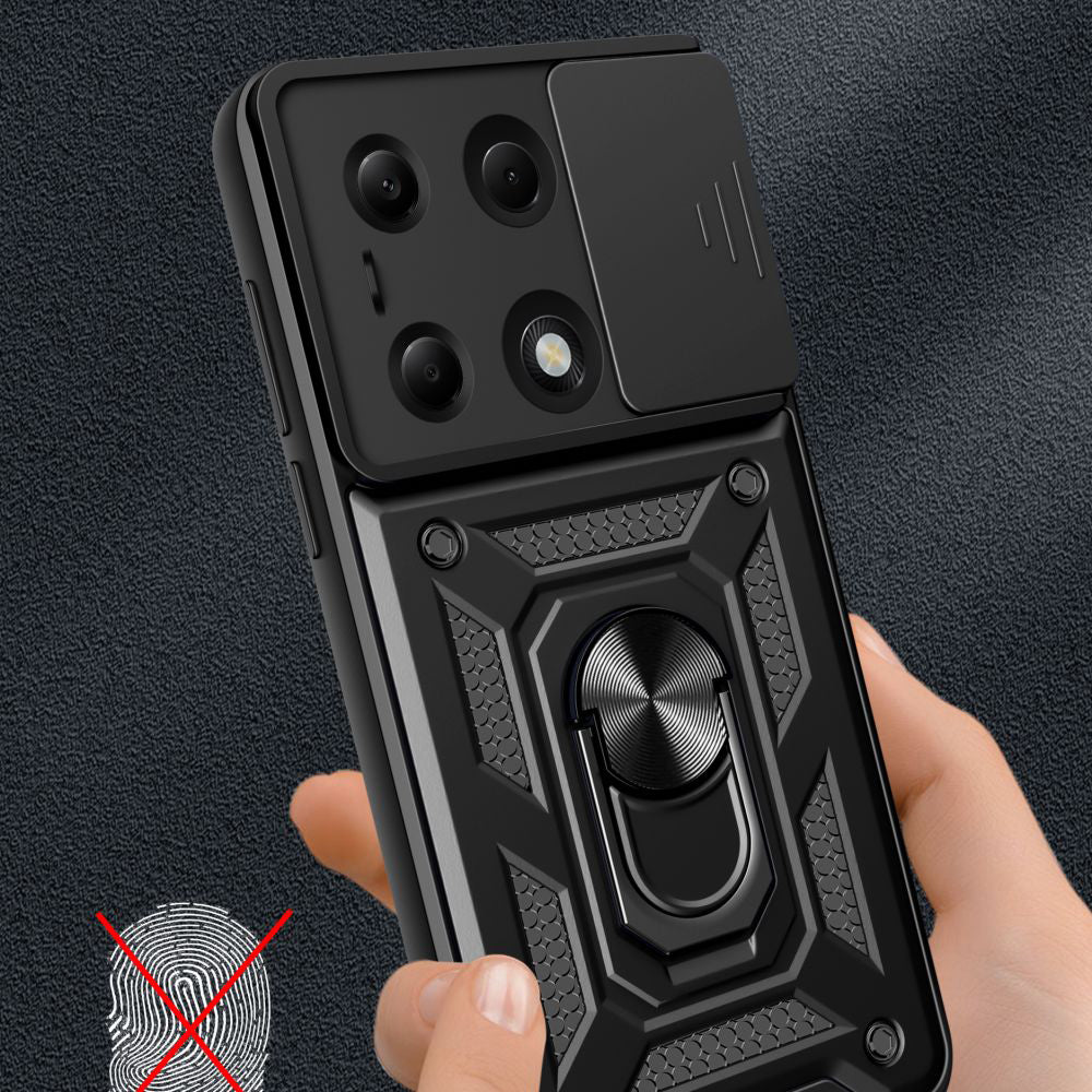 Etui do Xiaomi Redmi Note 14S / Note 13 Pro 4G / Poco M6 Pro 4G, Techsuit, CamShield, Czarne