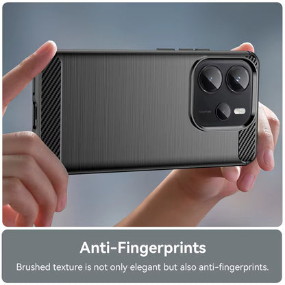 Etui do Xiaomi Redmi Note 14S, Techsuit, Carbon, Czarny