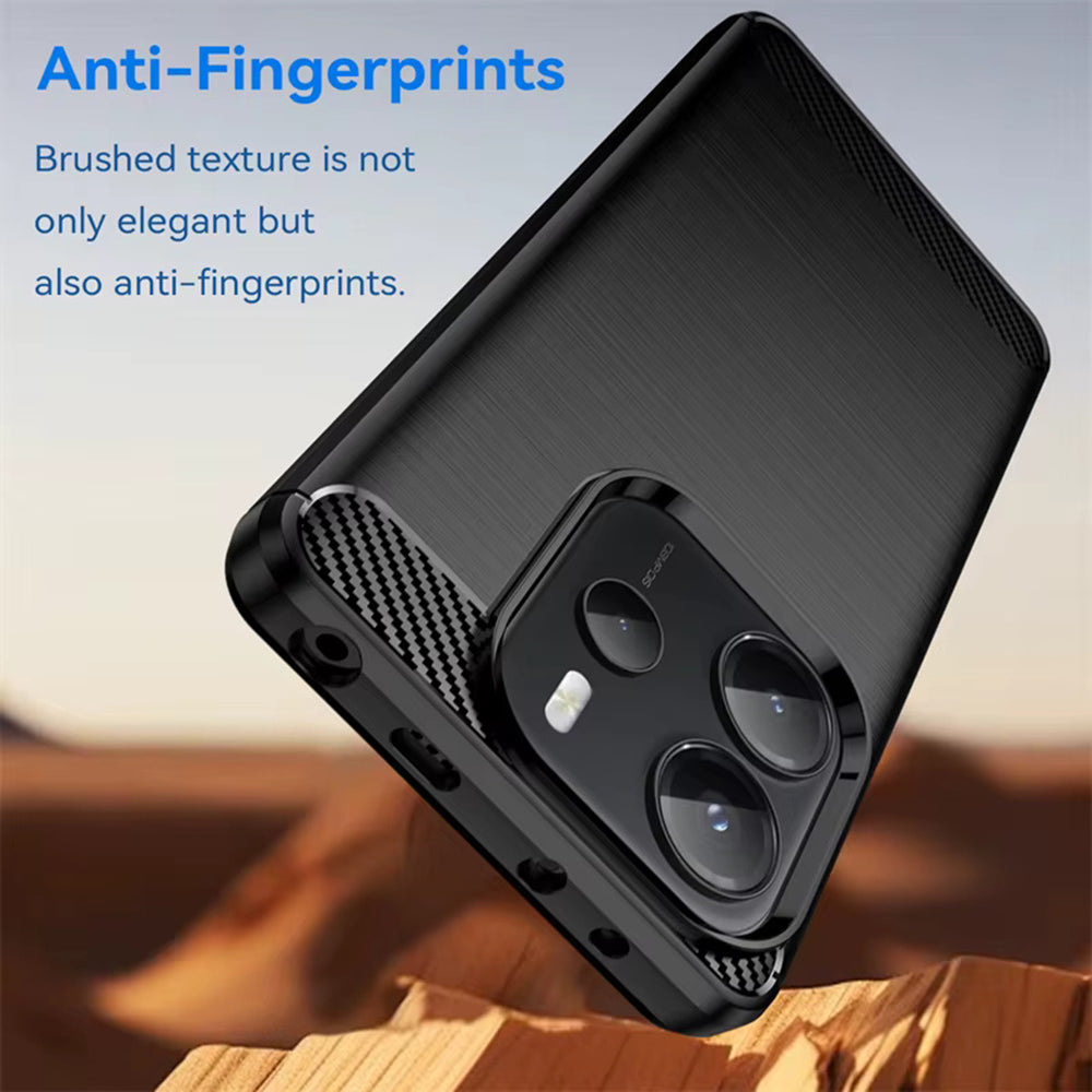 Etui do Xiaomi Redmi Note 14S, Techsuit, Carbon, Czarny