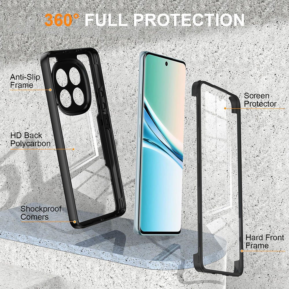 Etui na Xiaomi Redmi Note 15 4G, Techsuit, ColorVerse 360, Czarne