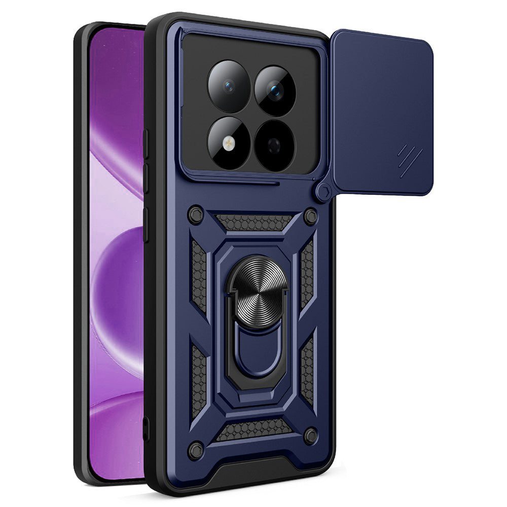 Etui na Xiaomi Redmi Note 15 Pro 4G, Techsuit, CamShield, Niebieskie