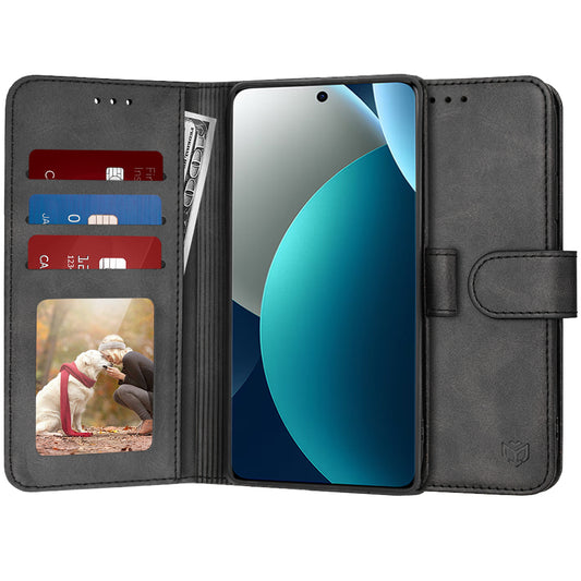 Etui na Xiaomi Redmi Note 15 Pro 4G, Techsuit, Diary Book, Czarne