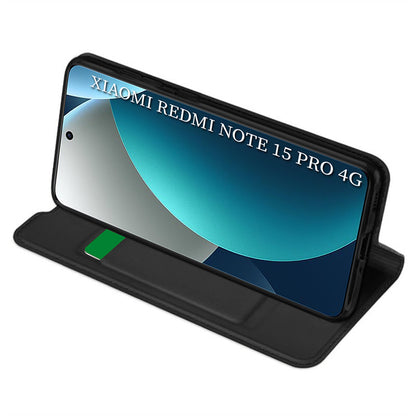 Etui na Xiaomi Redmi Note 15 Pro 4G, Techsuit, Magskin Book, Czarne