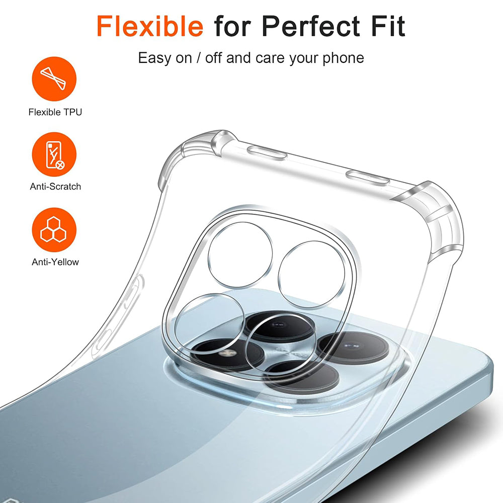 Etui na Xiaomi Redmi Note 15 Pro 4G, Techsuit, Shockproof Clear, Przezroczyste