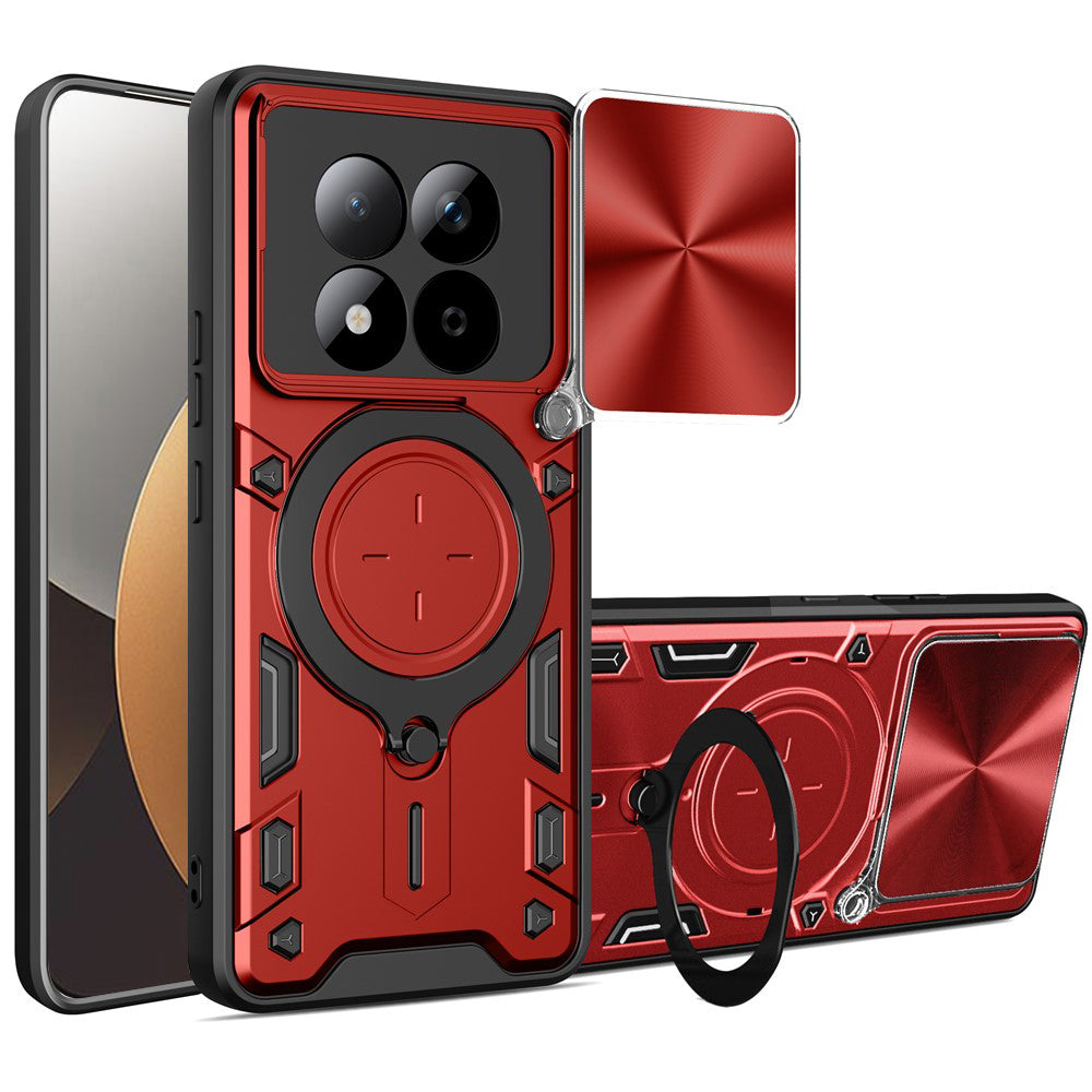 Etui na Xiaomi Redmi Note 15 Pro 5G, Techsuit, CamGuard Pro, Czerwony