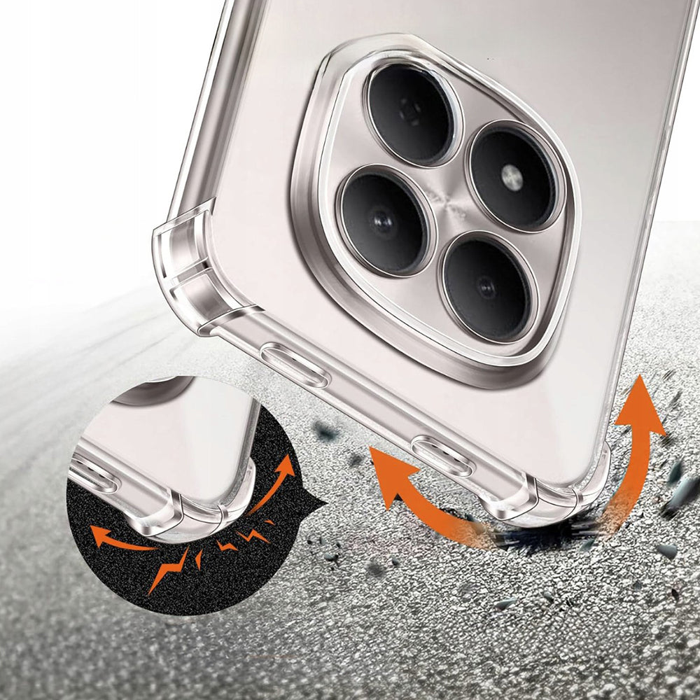 Case for Xiaomi Redmi Note 15 Pro 5G, Techsuit, Shockproof Clear, Transparent