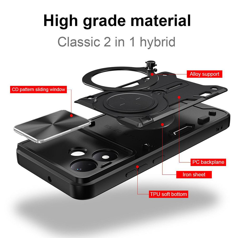 Case for Xiaomi Redmi Note 17 4G / Note 17 5G, Techsuit, CamGuard Pro, Red