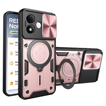 Etui do Xiaomi Redmi Note 17 4G / Note 17 5G, Techsuit, CamGuard Pro, różowo-złoty