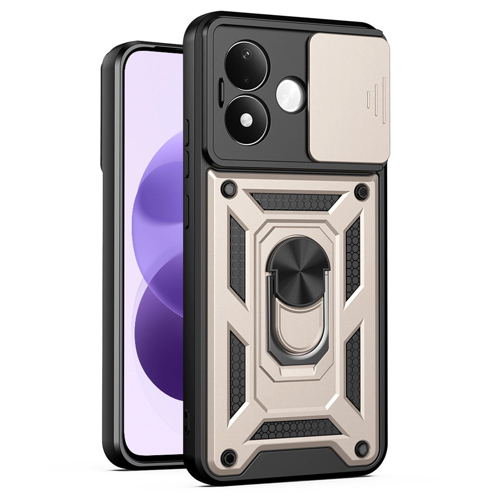 Etui do Xiaomi Redmi Note 17 4G / Note 17 5G, Techsuit, CamShield, złote