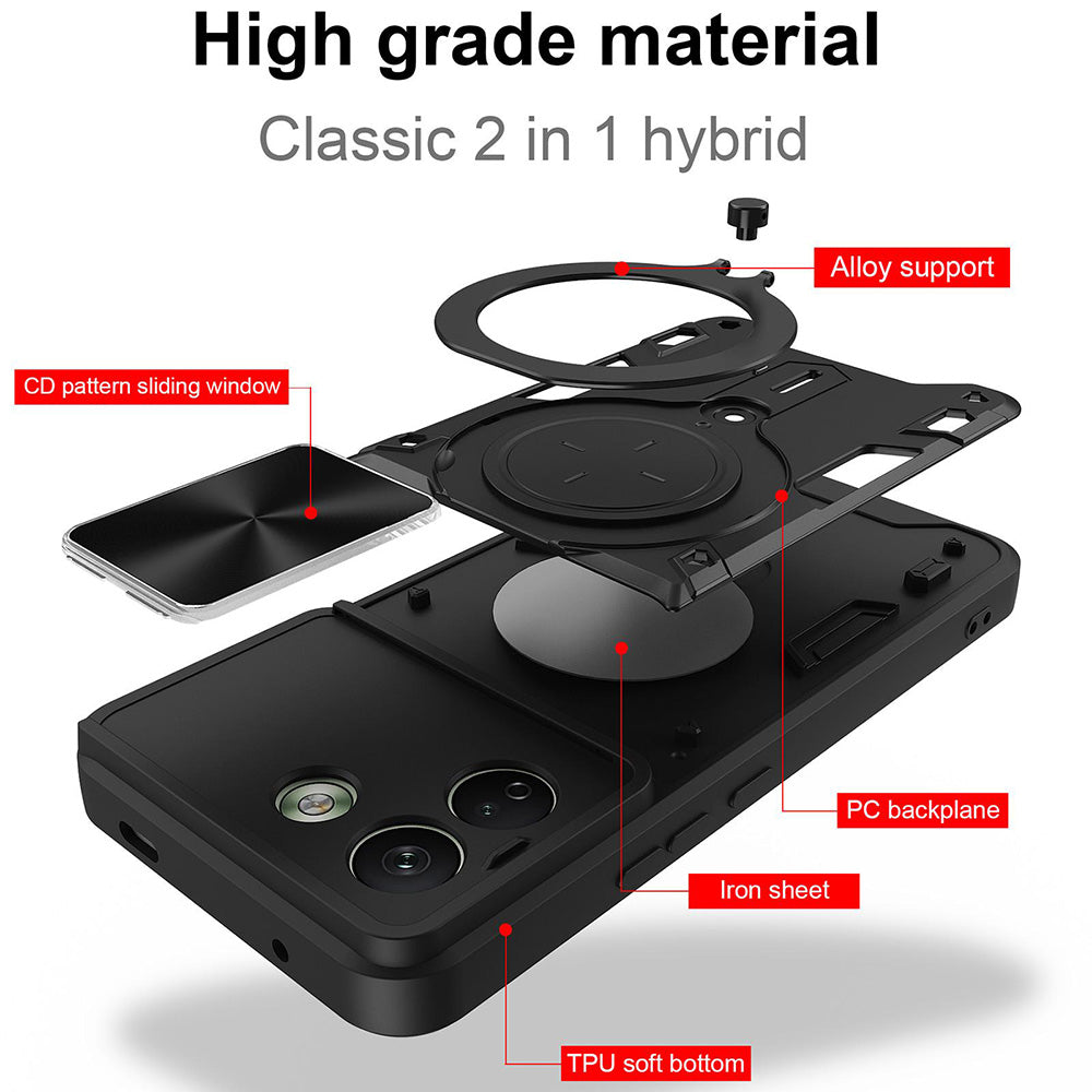Etui do Xiaomi Redmi Note 17 Pro Max, Techsuit, CamGuard Pro, czarne