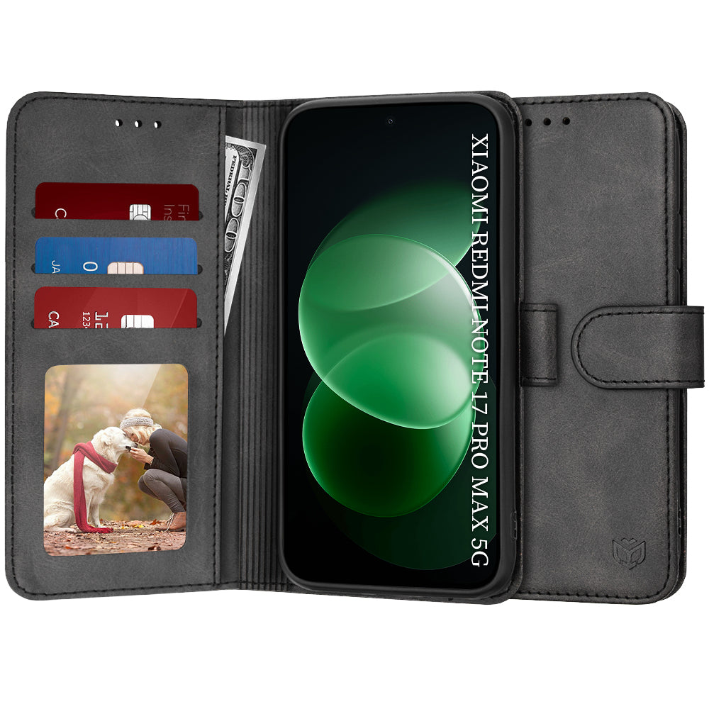 Etui do Xiaomi Redmi Note 17 Pro Max, Techsuit, Diary Book, czarne