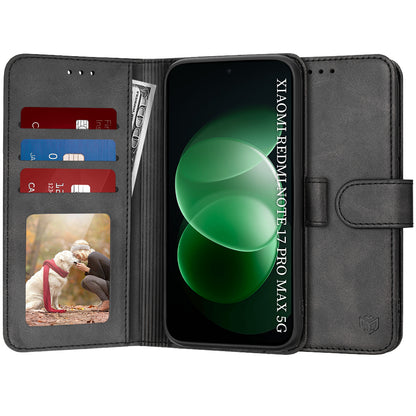 Etui do Xiaomi Redmi Note 17 Pro Max, Techsuit, Diary Book, czarne