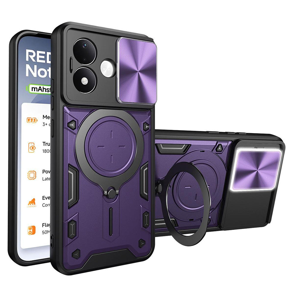 Etui do Xiaomi Redmi Note 17 Pro, Techsuit, CamGuard Pro, fioletowe