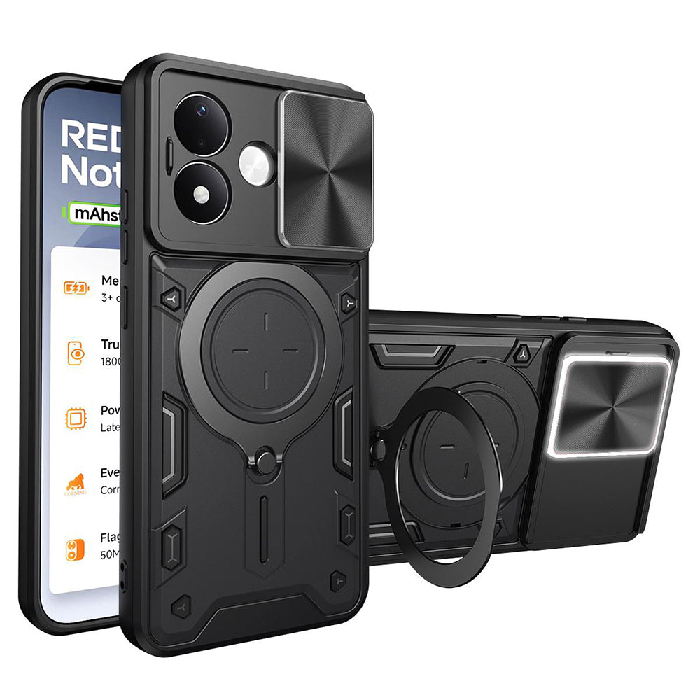 Etui do Xiaomi Redmi Note 17 Pro, Techsuit, CamGuard Pro, czarne