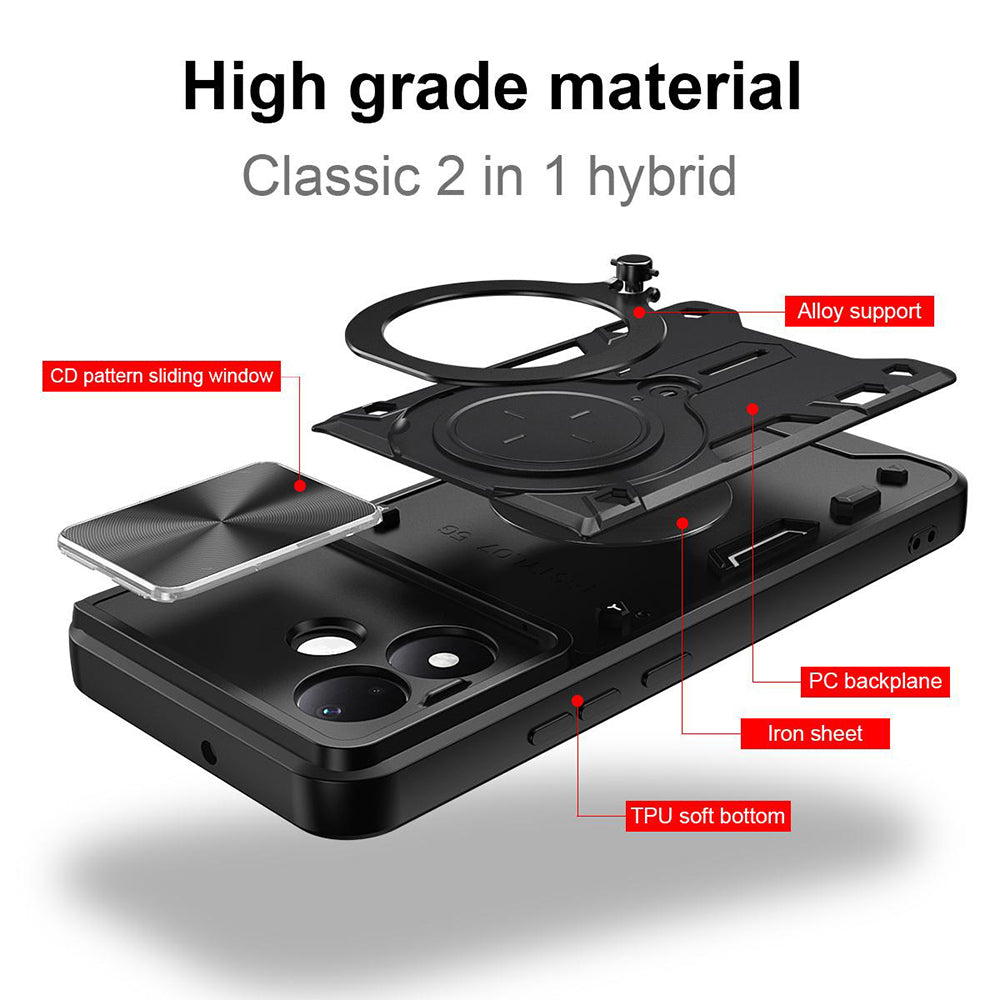 Etui do Xiaomi Redmi Note 17 Pro, Techsuit, CamGuard Pro, czarne