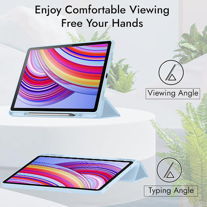 Etui na Xiaomi Redmi Pad 2 Pro, Techsuit, Flex Trifold, Bleu