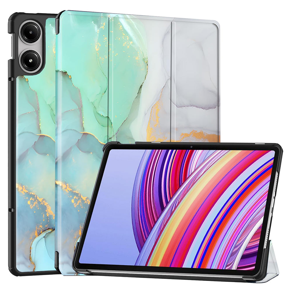 Case for Xiaomi Redmi Pad Pro / Pad / Pad Pro 5G, Techsuit, FoldPro Green Time, Multicolor