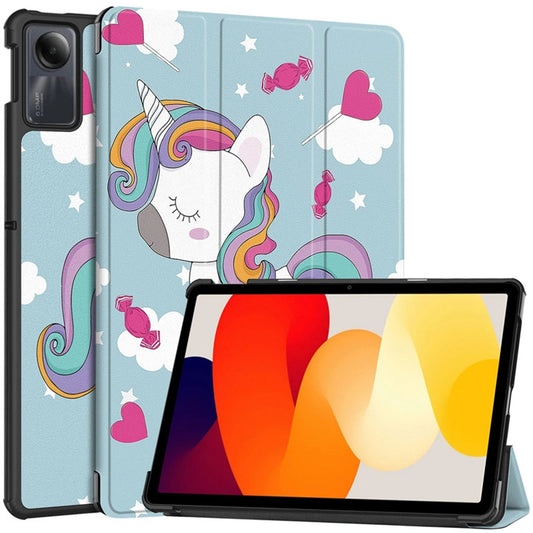 Etui na Xiaomi Redmi Pad SE, Techsuit, FoldPro Unicorn, Wielokolorowe