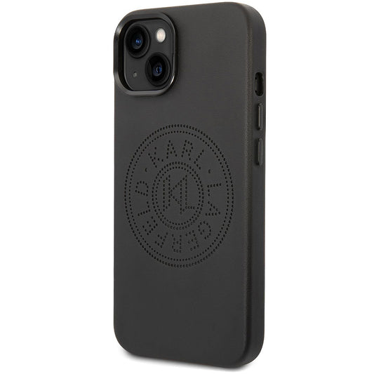 Etui na Apple iPhone 14 Plus, Karl Lagerfeld, Perforated Logo, Czarne