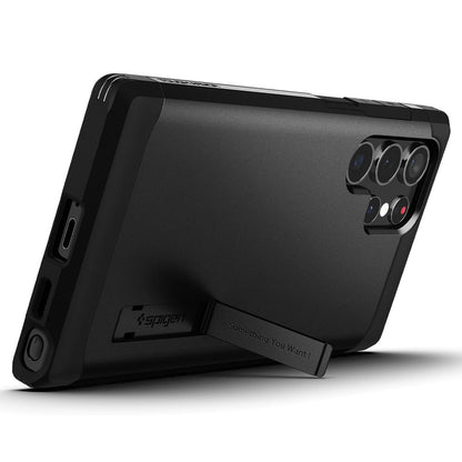 Etui na Samsung Galaxy S22 Ultra 5G S908, Spigen, Tough Armor, Czarne ACS03923