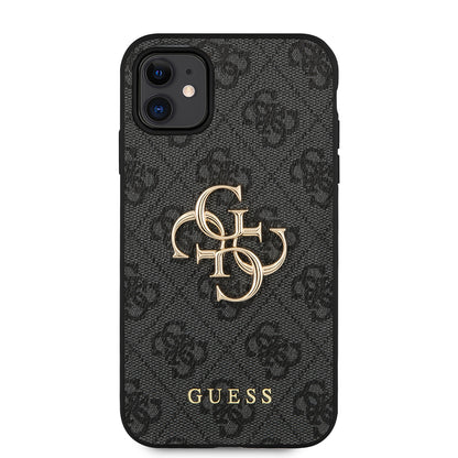 Etui na Apple iPhone 11, Guess, 4G Metal Logo, Szare