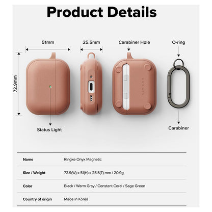 Ringke Onyx Magnetic Case for Apple AirPods Pro 3, Bronze