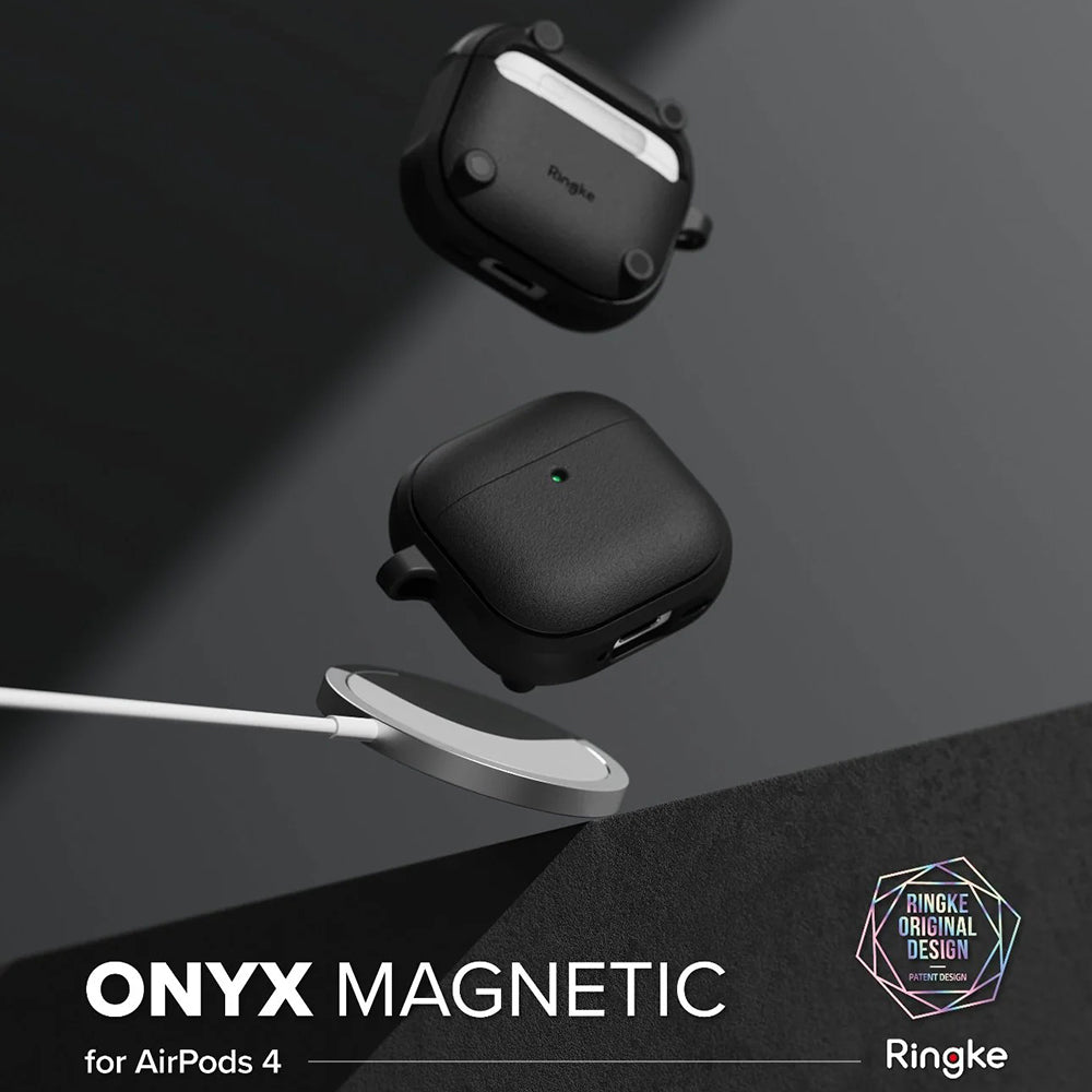 Etui Ringke Onyx Magnetic do Apple AirPods 4, Zielone
