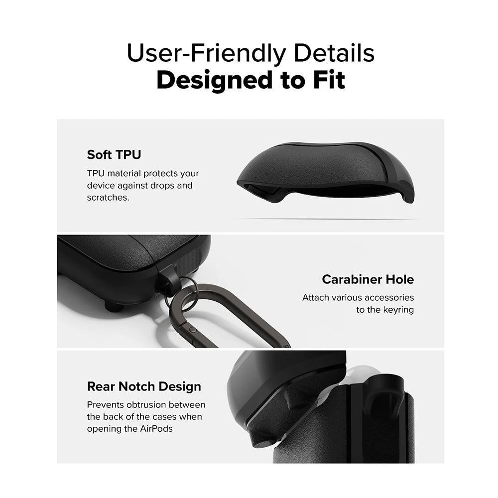 Etui Ringke Onyx Magnetic do Apple AirPods 4, Zielone
